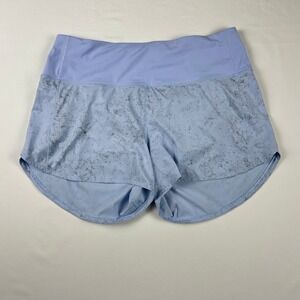 Lululemon Speed Up High-Rise Lined 4" Shorts Size 10 Pastel Blue